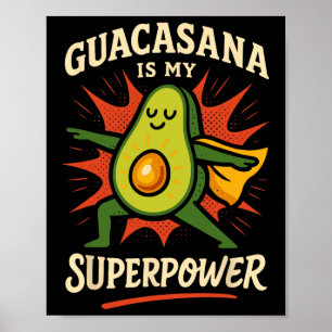 Avocado Yoga Lustig Namaste Pun Pflanzen Fitness S Poster