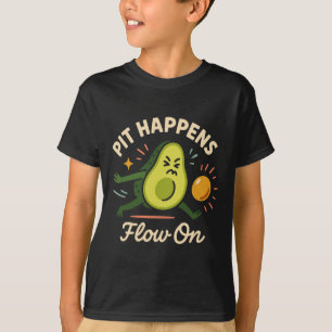 Avocado Yoga Lustig Namaste Wortwitz Pflanzen-basi T-Shirt