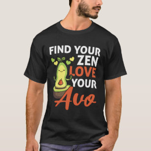 Avocado Yoga Master Zen Avocado Fruit Meditate Gua T-Shirt
