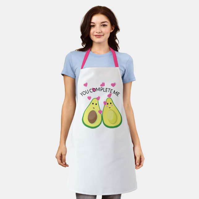 Avocado 'You Complete Me' Schürze - Funny Baker-Ge (Getragen)