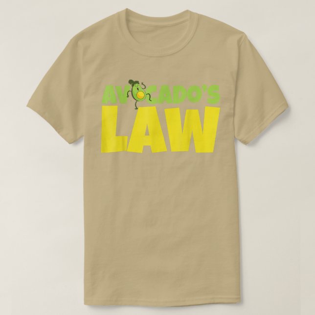 Avocadogesetz Avogadro Vegan T-Shirt (Design vorne)