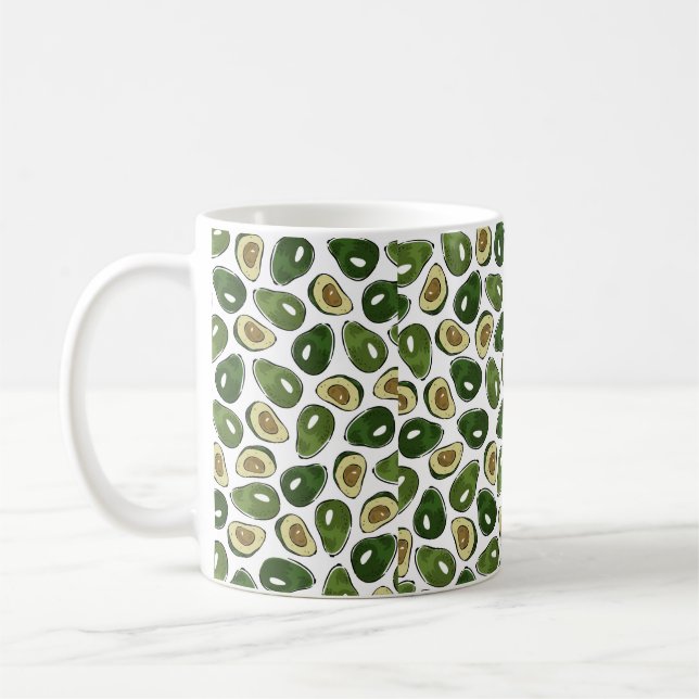 Avocadomuster Kaffeetasse (Links)