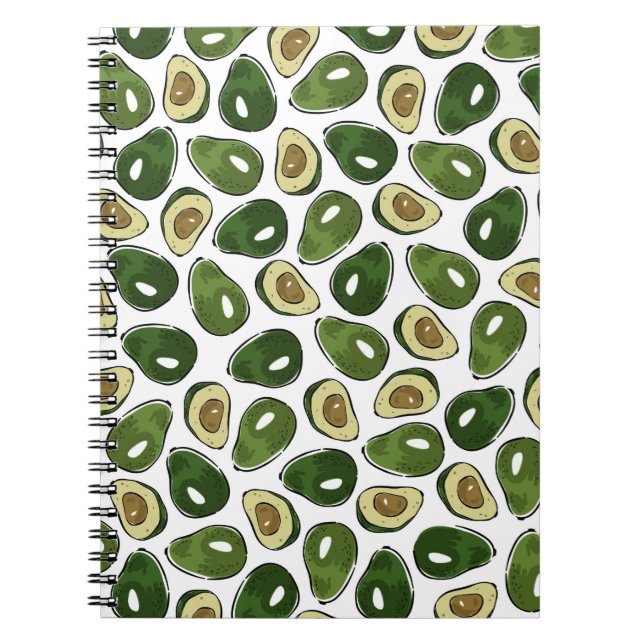 Avocadomuster Notizblock (Vorderseite)