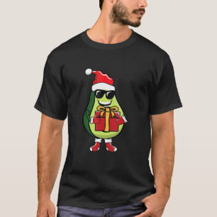 Avocados Fruit Lover Matching Weihnachtsmannmütze  T-Shirt