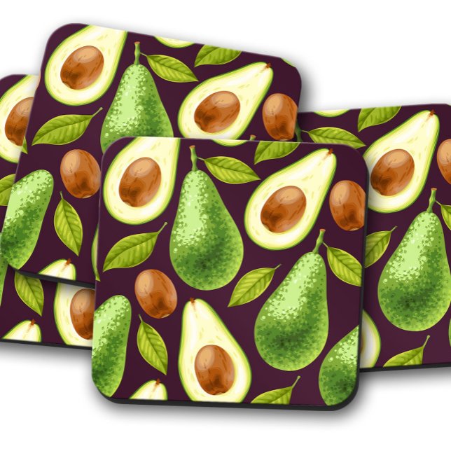 Avocados Fruit Untersetzer | Obst Untersetzer Set (Von Creator hochgeladen)