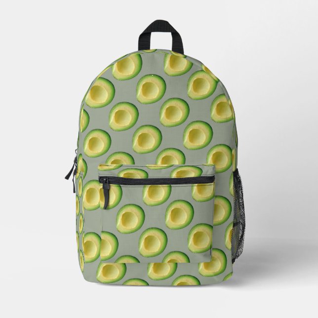 Avocados Green Guacamole 4Jojo Print Cut Nähtasche Bedruckter Rucksack (Vorderseite)