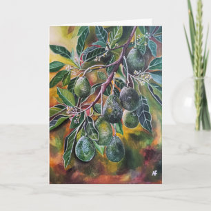 Avocados im Herbstsonne Gemälde von Alfred Fox Karte