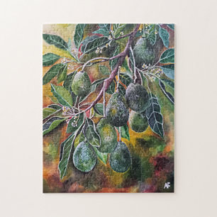 Avocados im Herbstsonne Gemälde von Alfred Fox Puzzle