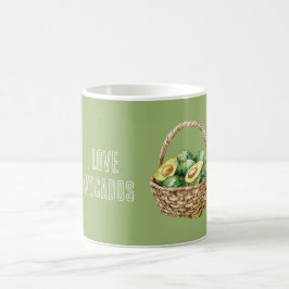 Avocados im Korb Kaffeetasse