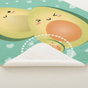 Avocados in der Liebe Funny Couple Lasst uns verme Sherpadecke