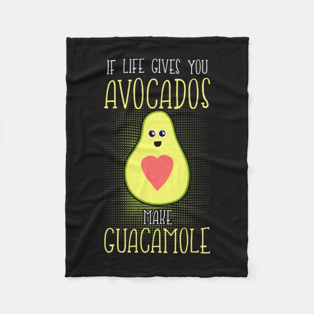 Avocados Make Guacamole Fleecedecke (Vorderseite)