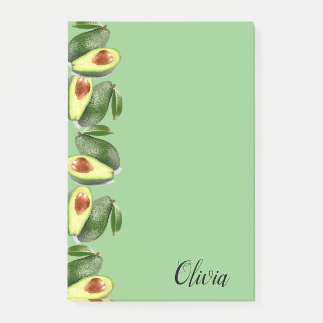 Avocados Post-it Klebezettel (Vorderseite)