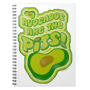 Avocados R Die Pits Funny Dip Slogan Notizblock