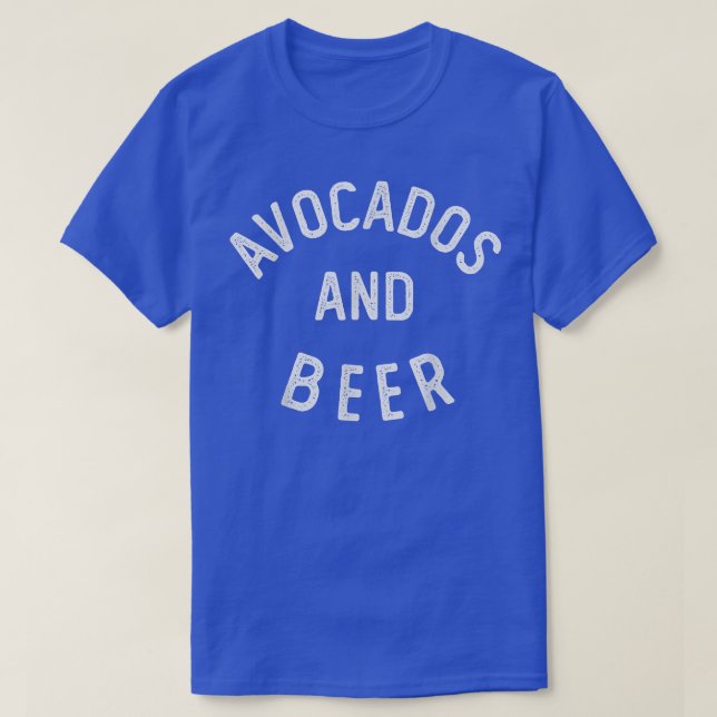 Avocados und Bier T-Shirt (Design vorne)