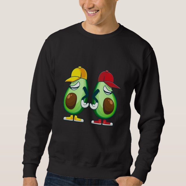 avocados vegan food sweatshirt (Vorderseite)