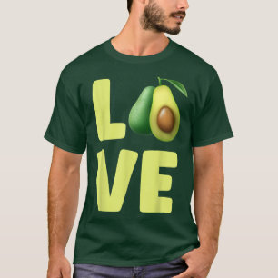 Avocados Vegetarian Vegan Food Avocado Liebe T-Shirt