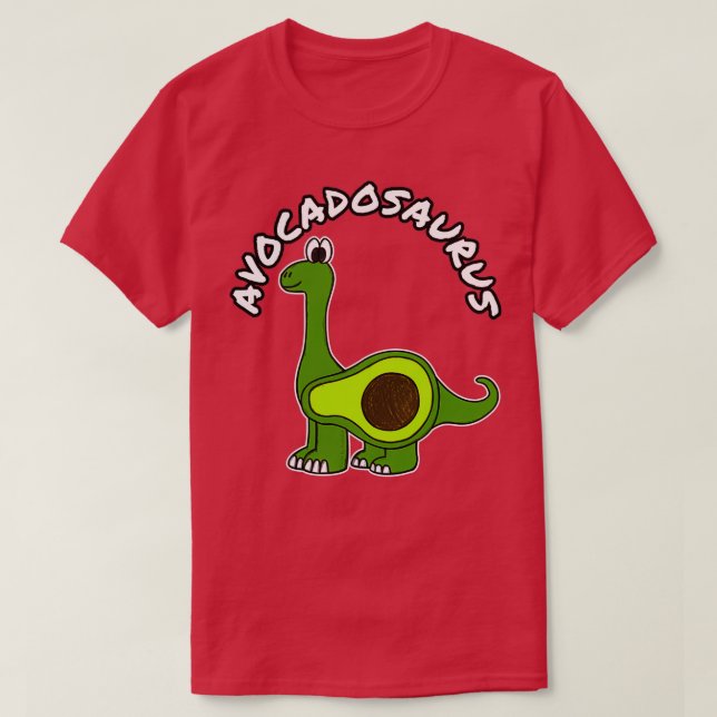 Avocadosaurus Avocado Dinosaurier Diplodocus Gesun T-Shirt (Design vorne)