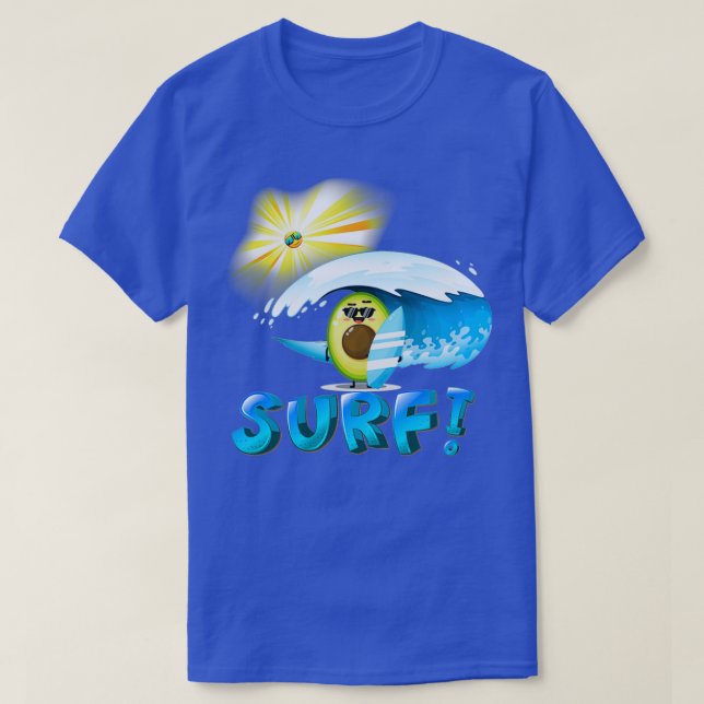 Avocadosurfen 22 T-Shirt (Design vorne)