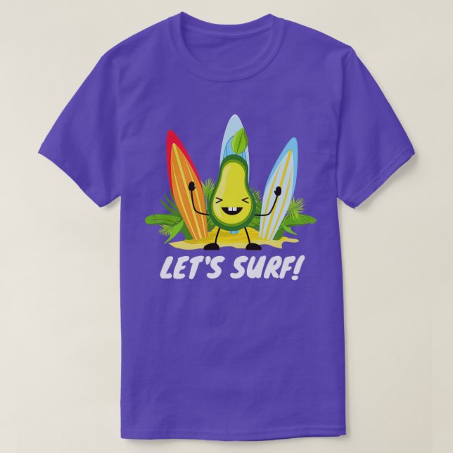Avocadosurfen 2 4 T-Shirt (Design vorne)