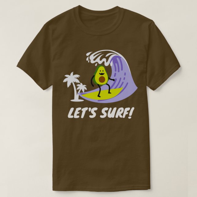 Avocadosurfen 60 T-Shirt (Design vorne)