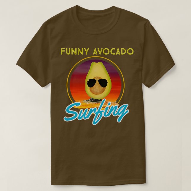 Avocadosurfen 68 T-Shirt (Design vorne)