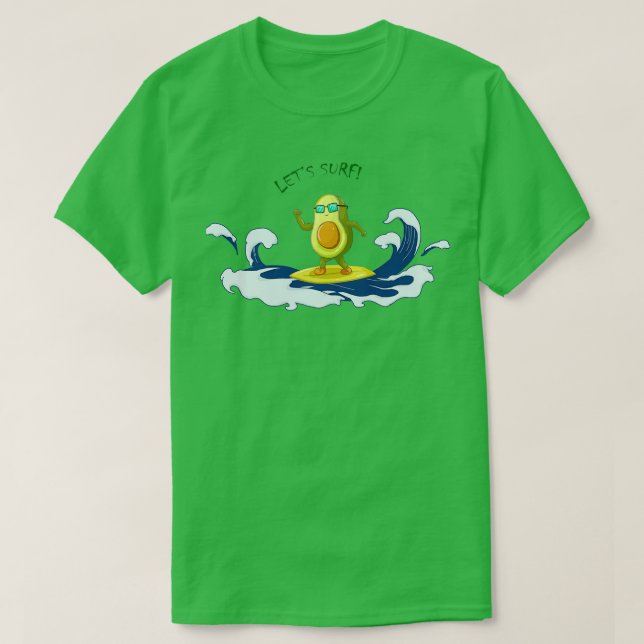 Avocadosurfen T-Shirt (Design vorne)