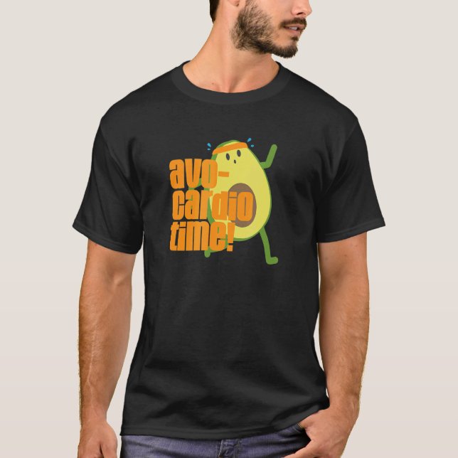 Avocardio Avocado Fitness Übung Avocado T-Shirt (Vorderseite)