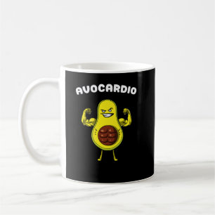 Avocardio Fitness Avocado Funny Vegan Workout Joke Kaffeetasse