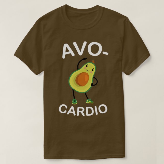 AvoCardio Funny Avocado Fitness 6 T-Shirt (Design vorne)