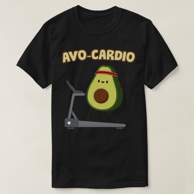 Avocardio Funny Avocado Gym Fitness Bodybuilding S T-Shirt (Design vorne)