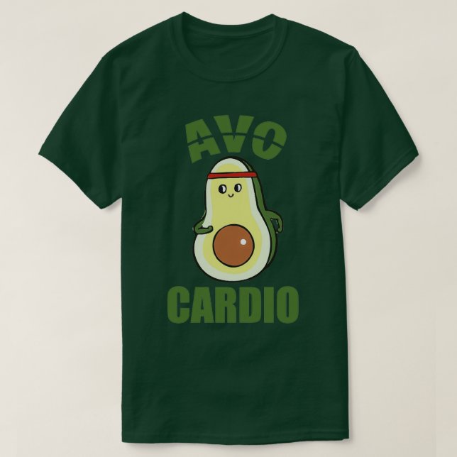 avocardio niedlich avocado cardio T-Shirt (Design vorne)