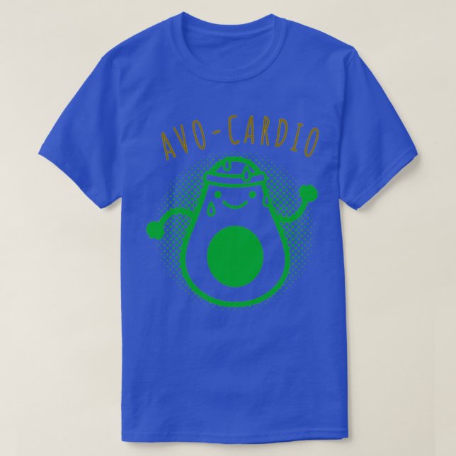 AvoCardio Weißer Funny Gym Classic TShirt (Design vorne)