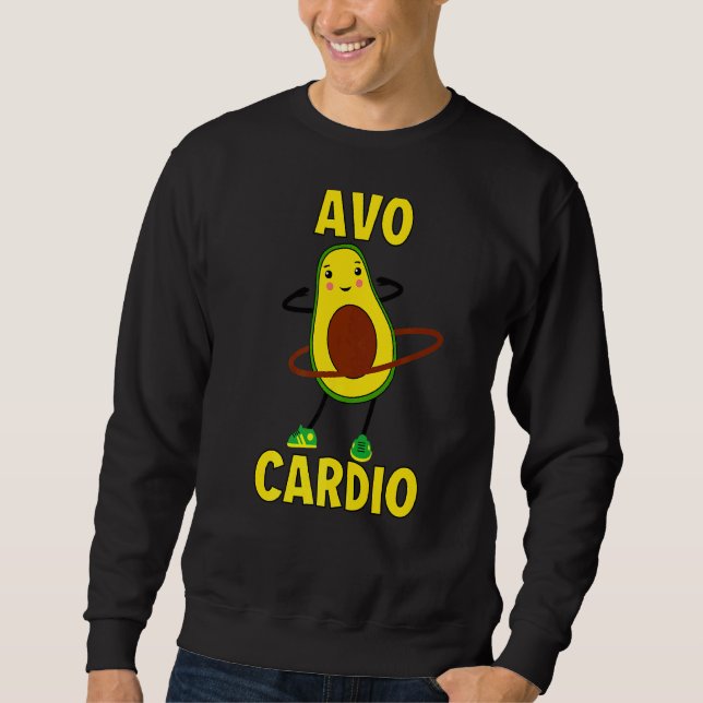 Avocardio Yoga Fitness und Training Avocado Sweatshirt (Vorderseite)