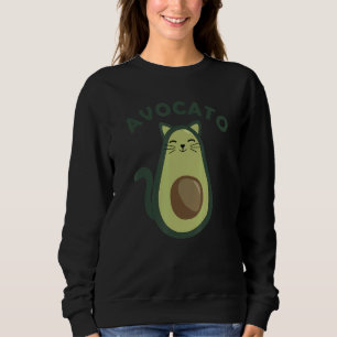Avocato Avocado Cat Kitten Vegane Pelze Nose Niedl Sweatshirt