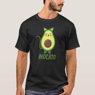 Avocato Avocado Katze Wortspiel Kätzchen Vegan Sü T-Shirt