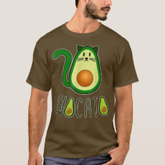 Avocato Cats Avocado Fruchtkatze Lover Animal and  T-Shirt