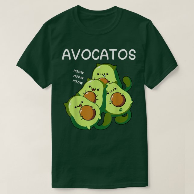 Avocato Funny Avocado Lover Gift, Cute Cat  T-Shirt (Design vorne)