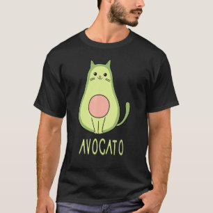Avocato Katze Süße Katzen Gesicht avogato Lustige  T-Shirt