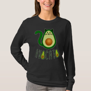 Avocato Katzen Avocado Fruchtkatze Tier und Hausti T-Shirt