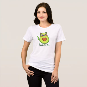 Avocato – Süße Avocado-Katzen-Hybrid-Gestaltung Tri-Blend Shirt