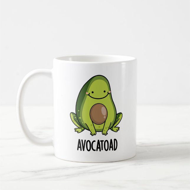 Avocatoad Funny Avocado Toad Puff Kaffeetasse (Links)