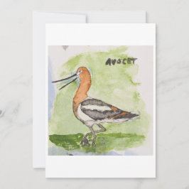 Avocet Greeting Card Einladung