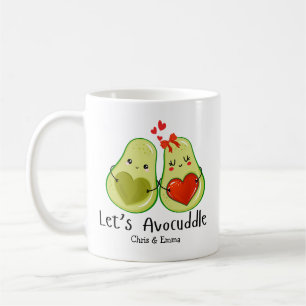 Avocuddle lass - Custom Avocado Couple Names Kaffeetasse