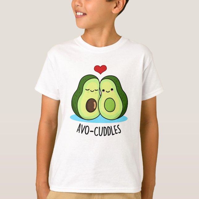 Avocuddles Funny Avocado Couple Pub T-Shirt (Vorderseite)
