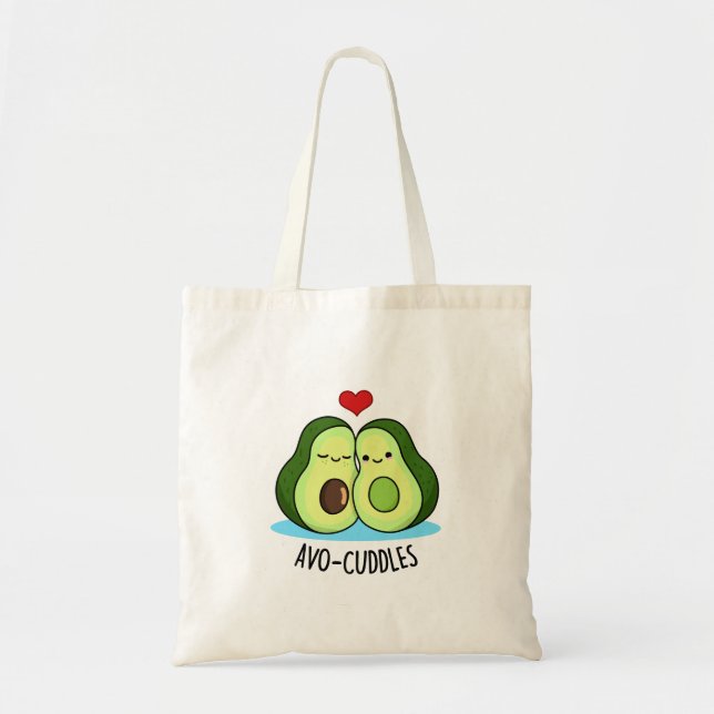 Avocuddles Funny Avocado Couple Pub Tragetasche (Vorne)