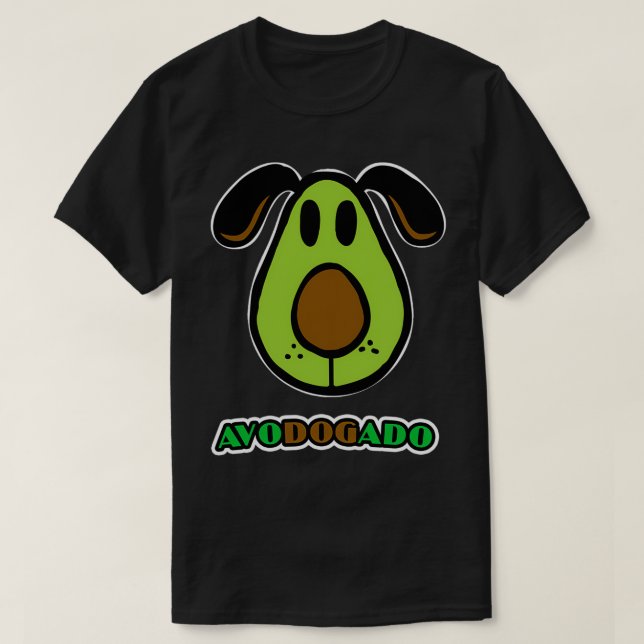 Avodogado Funny Hund Niedliche Gesichtspflege Desi T-Shirt (Design vorne)