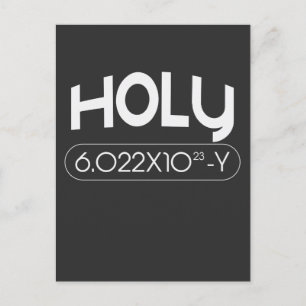 Avogadro Mole Carbon Chemistry Animal Puff Postkarte