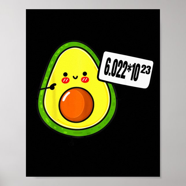 Avogadros Number Funny Science Chemistry Pun Mole  Poster (Vorne)