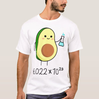 Avogadros Nummer Pun. Niedlich Avocado Chemist Sti T-Shirt