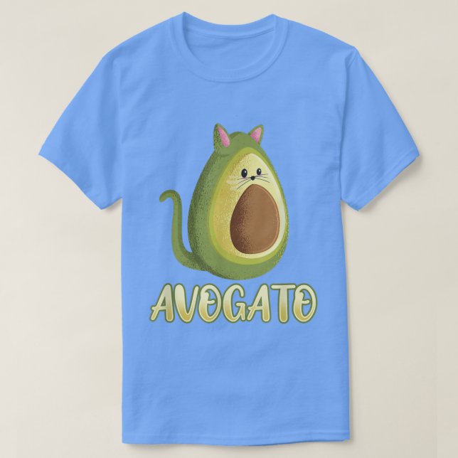 Avogato Avocado Cat Feinschmecker Liebhaber T - Sh T-Shirt (Design vorne)